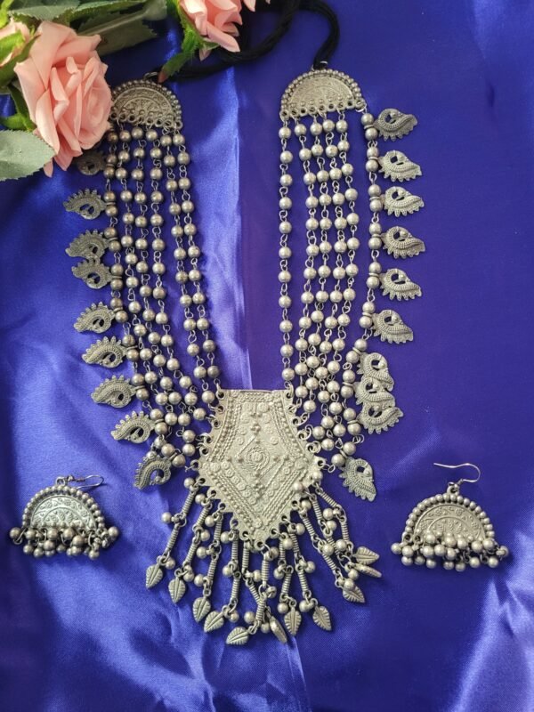 Leaf Long Necklace Set
