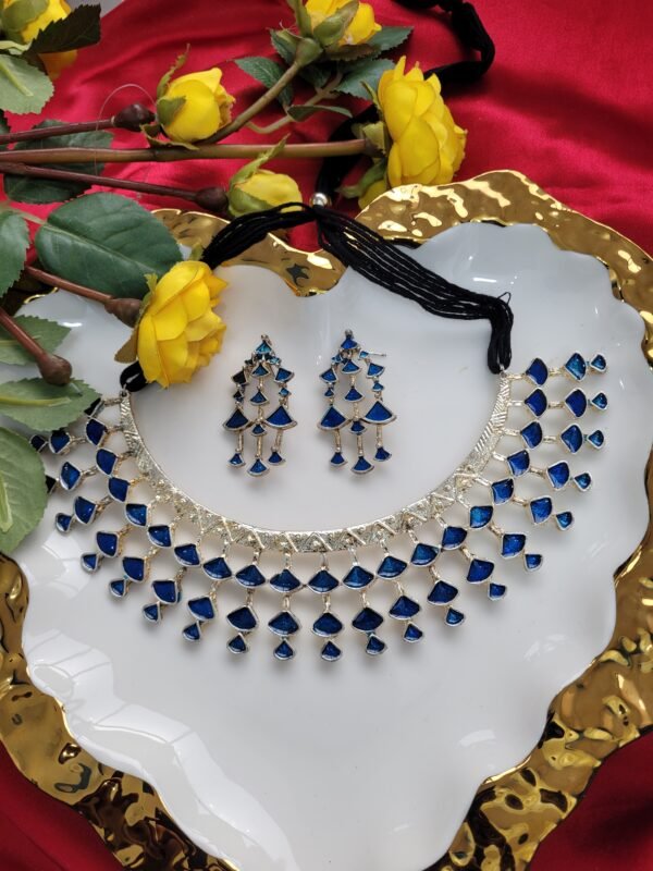 Blue Enamel Set