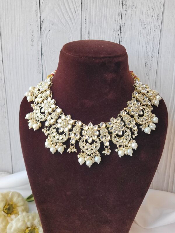 Premium Kundan Set - White - Image 2