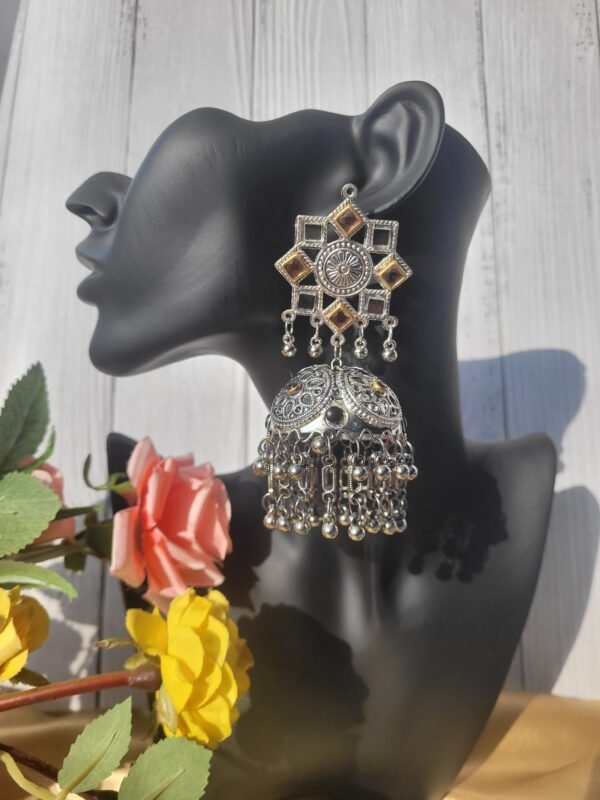 Ritika Dual Tone Mirror Jhumka