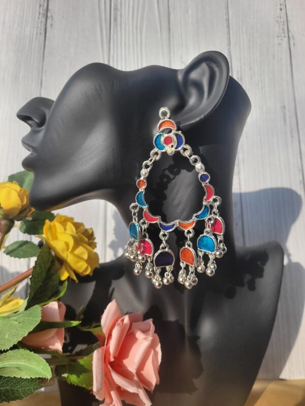 Enamel Chandbali - Multi