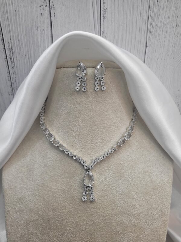 Riddhima American Diamond Set - White