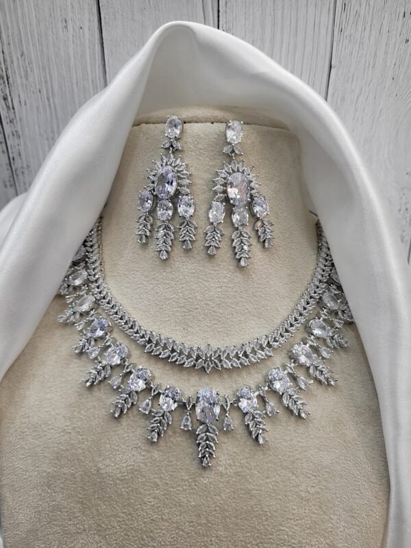 Kareena American Diamond Set - White