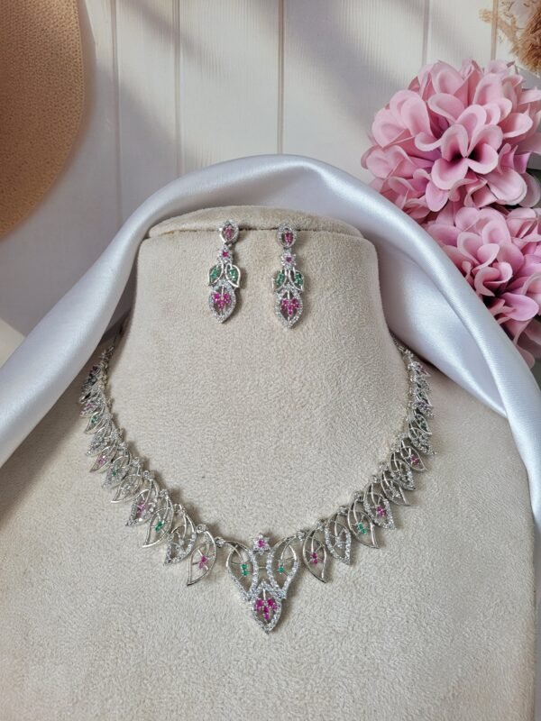 Vanshika American Diamond Set - Multi