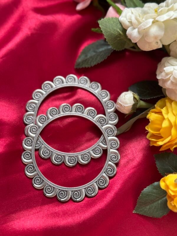 Oxidised Bangles - 2.6 size (Pattern 3)