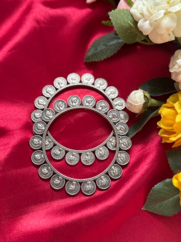 Oxidised Bangles - 2.6 size (Pattern 2)