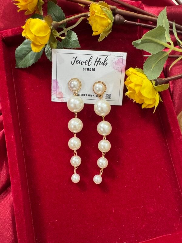 Long Pearl Earrings