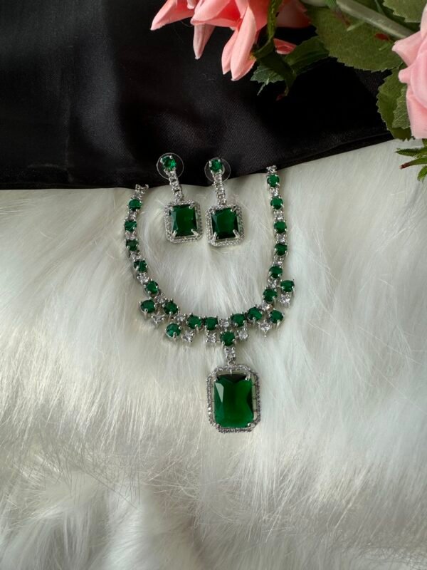 Ananya American Diamond Set - Green