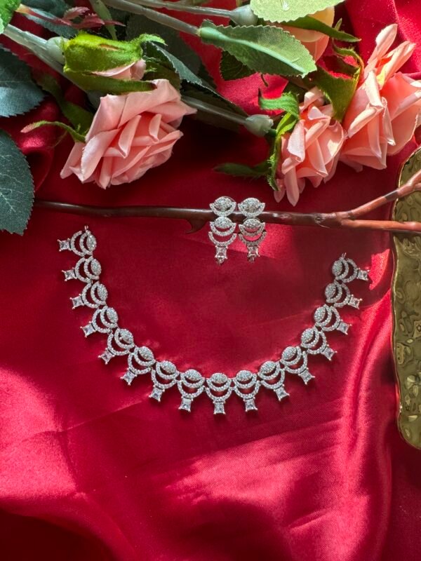 Anvesha American Diamond Set - White