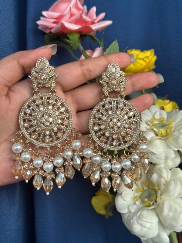 Madhumita Premium Earrings - White