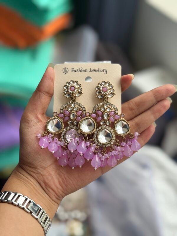 Pratibha Chandbali - Lavender