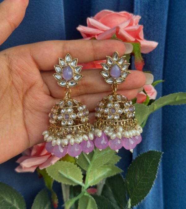 Teena Jhumka - Lavender