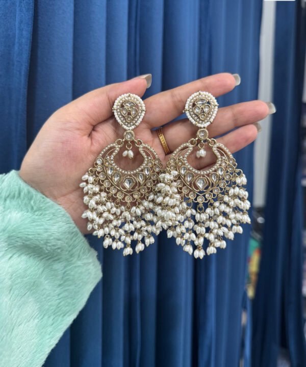 Amrita Premium Earrings - White