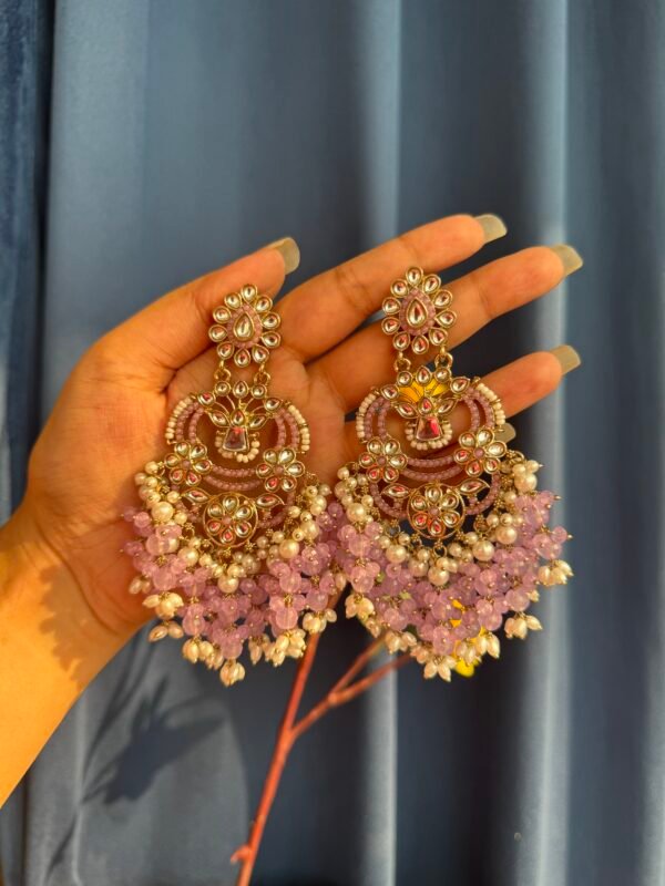 Nia Premium Earrings - Lavender