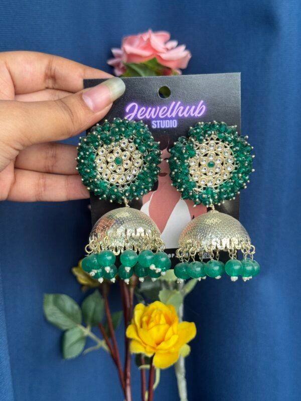 Yamini Jhumka - Green