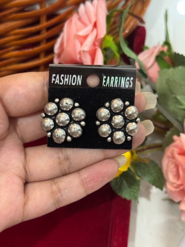 Brass Flower Studs