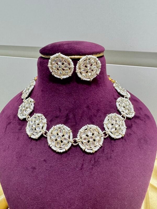 Kundan Golden Choker with Studs