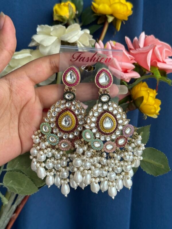Avantika Long Earrings - Multi