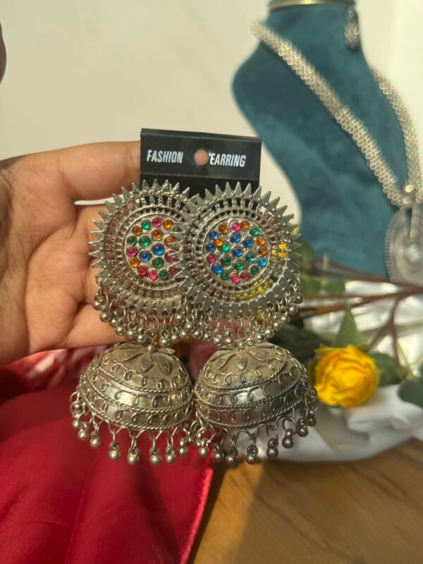 Multicolour Jhumka Earrings