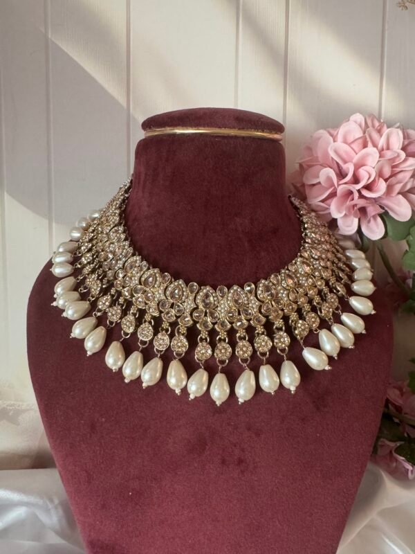 Vedika Premium Kundan Set - White - Image 2