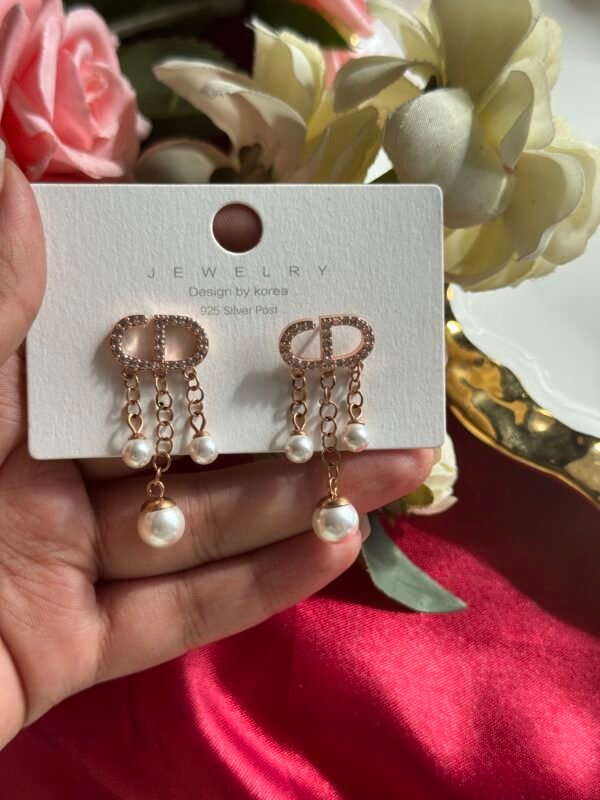 Unique Pearl Anti Tarnish Earrings