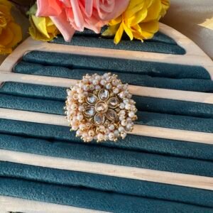 Kundan Ring – Golden