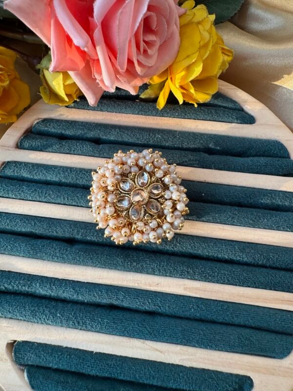 Kundan Ring - Golden