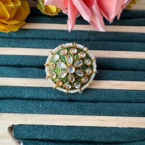 Meenakari Ring – Green