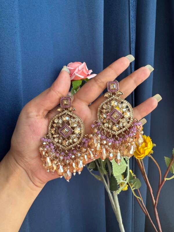 Jasmine Premium Earrings - Lavender