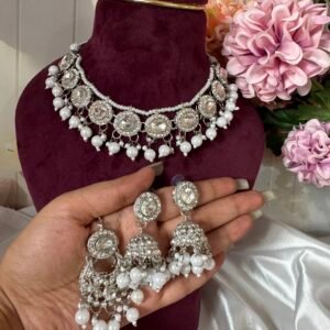 Silver Kundan Set – New