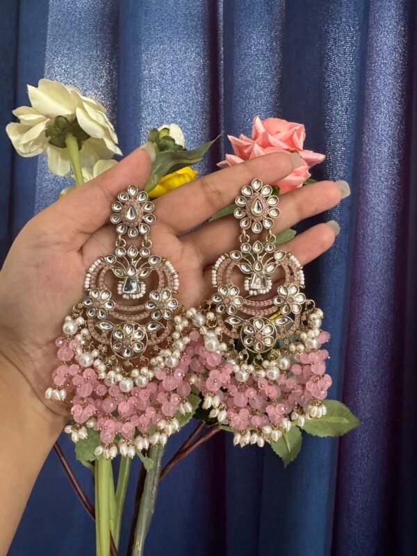 Nia Premium Earrings - Light Pink