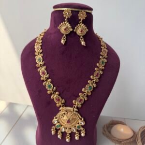 Palavi Temple Jewellery Stone Set