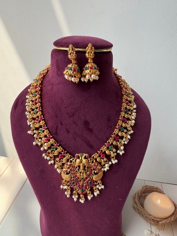 Premium Laxmi Ji Temple Jewellery  Set