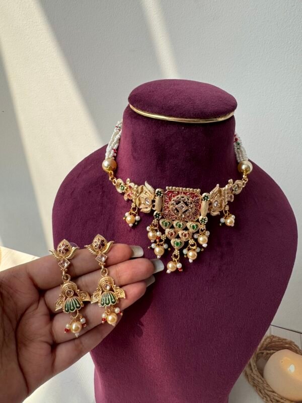 Seema Temple Jewellery Choker Set