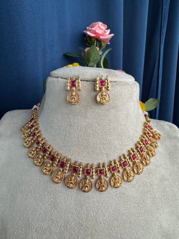 Bhavya South Indian Set - Ruby