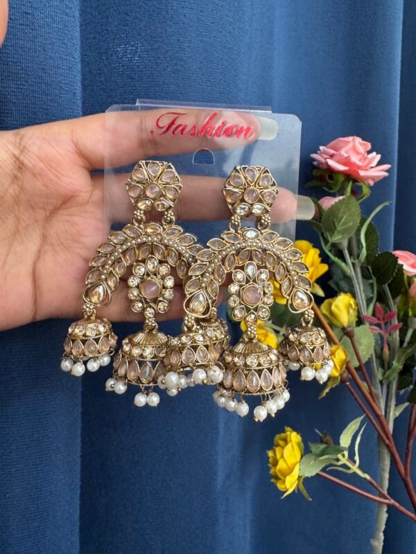 Alisha Premium Earrings - Light Pink