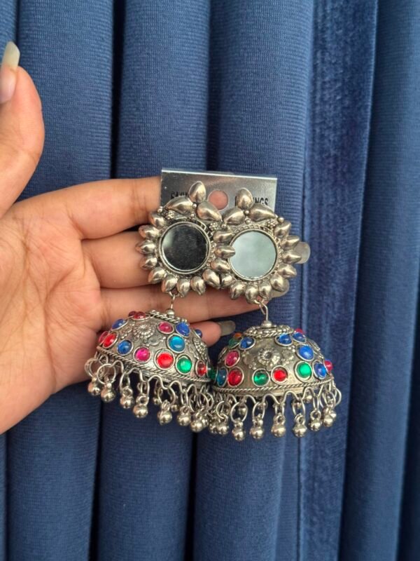 Multi Stone Jhumka
