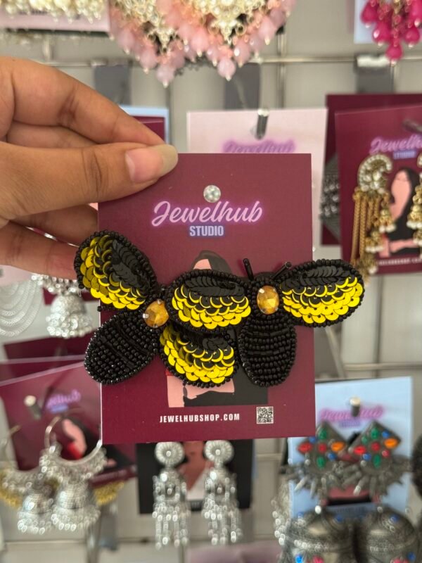 Handmade Yellow Bee Earrings
