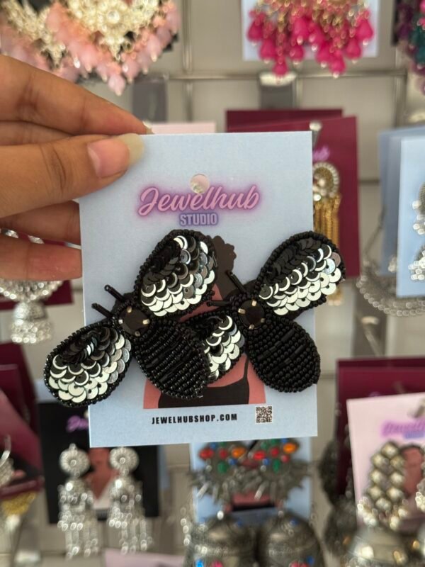 Bee Earrings - Silver