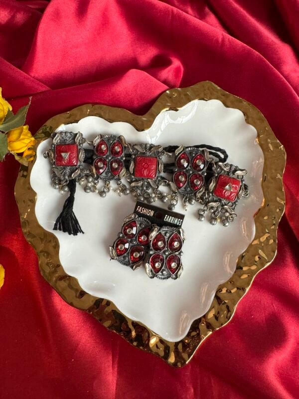 Red Carving Stone Set