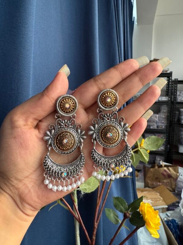 Premium Chandbali - Dual Tone