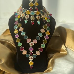 Akira Combo Necklace Set – Multi Colour
