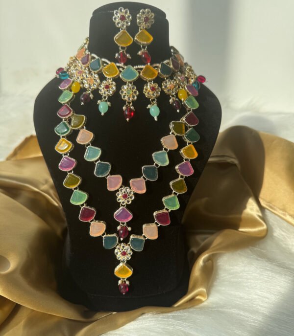 Akira Combo Necklace Set - Multi Colour