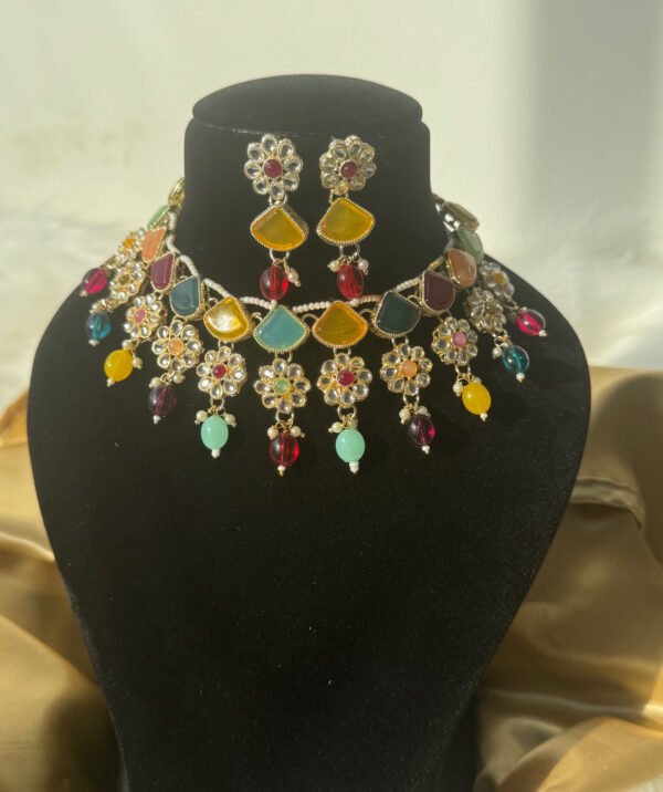 Akira Combo Necklace Set - Multi Colour - Image 3
