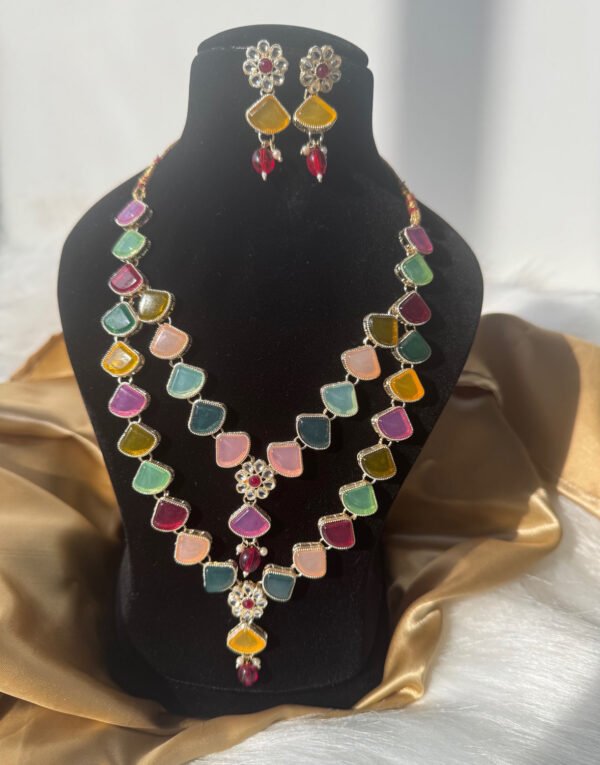 Akira Combo Necklace Set - Multi Colour - Image 2