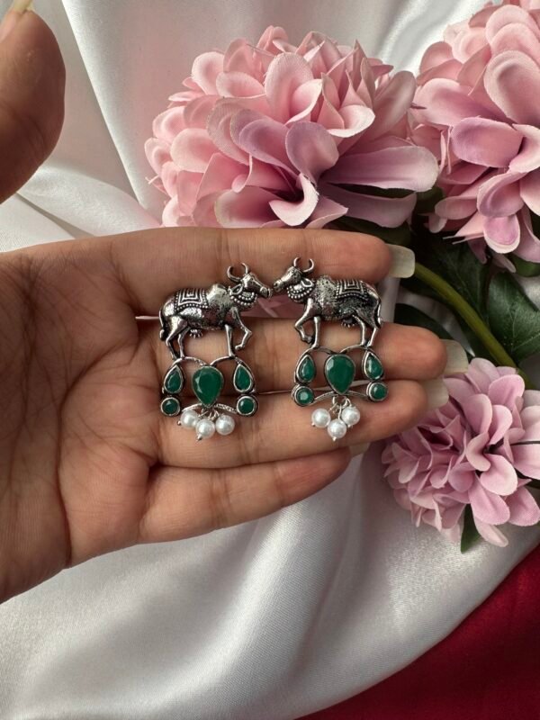 Nandi Stone Earrings - Green