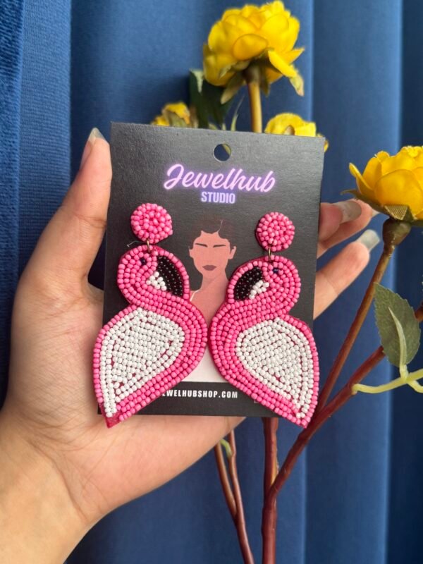 Handmade Flamingo Earrings